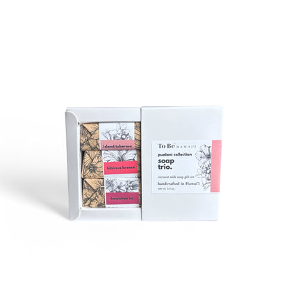 Pualani Scents (floral) Luxury Bar Soap Trio